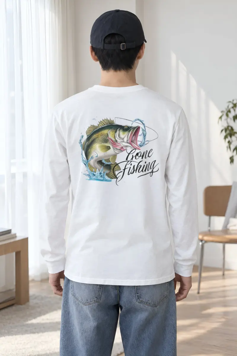 "Gone Fishing" Unisex Longsleeve T-shirt