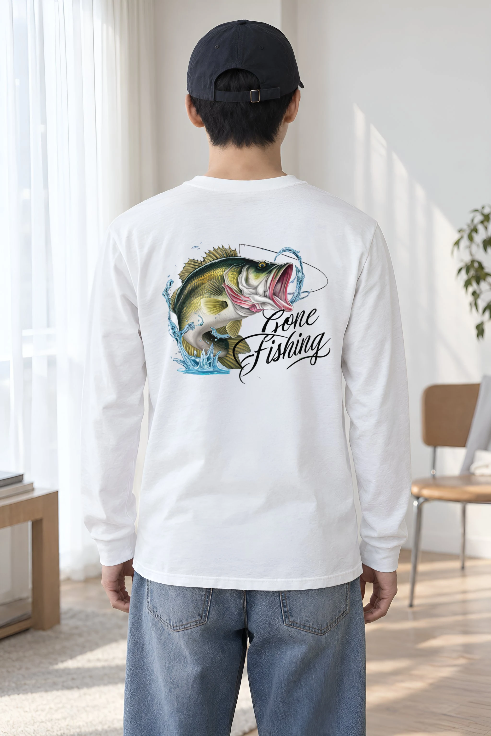 "Gone Fishing" Unisex Longsleeve T-shirt