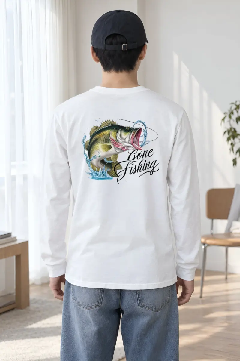 "Gone Fishing" Unisex Longsleeve T-shirt