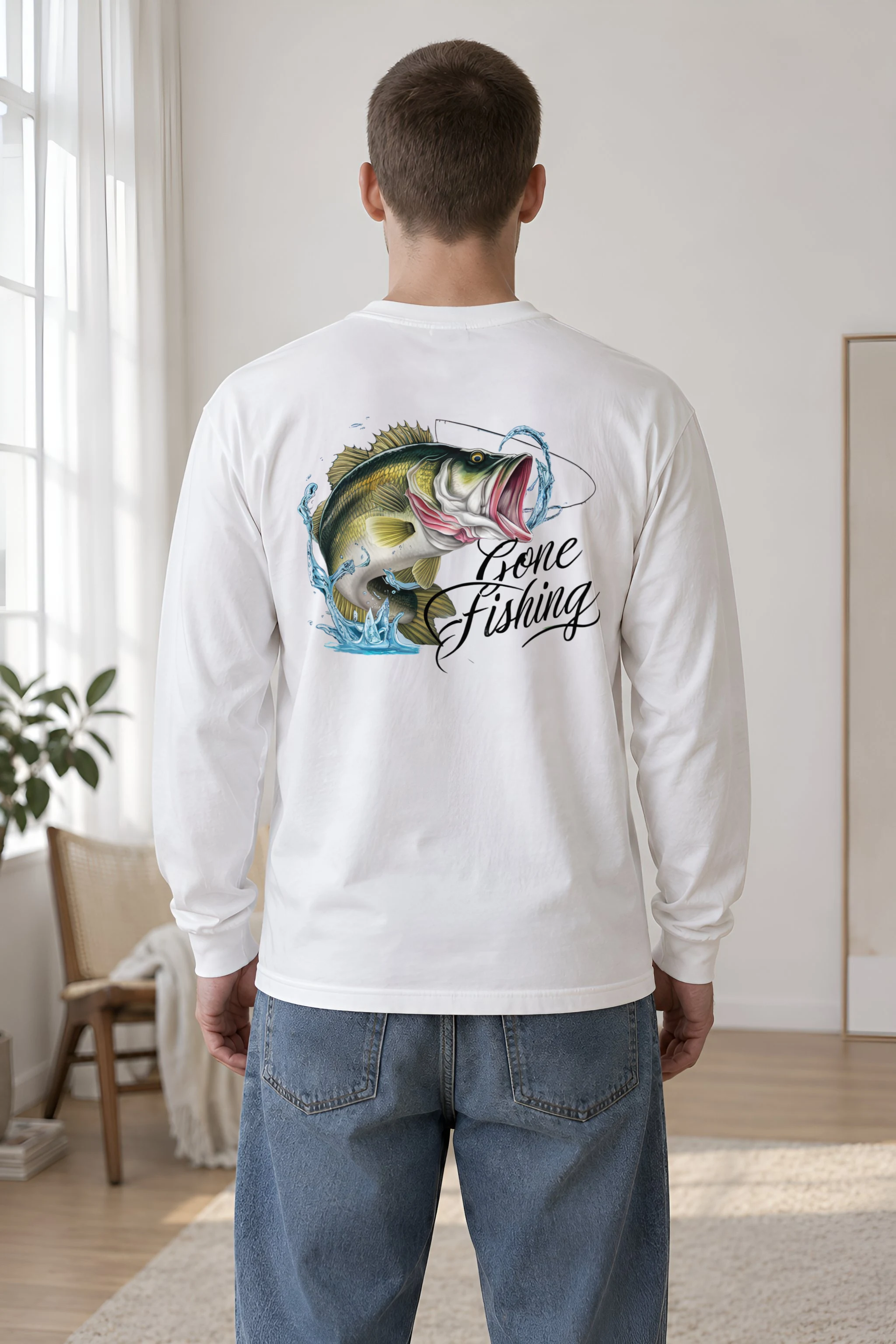 "Gone Fishing" Unisex Longsleeve T-shirt