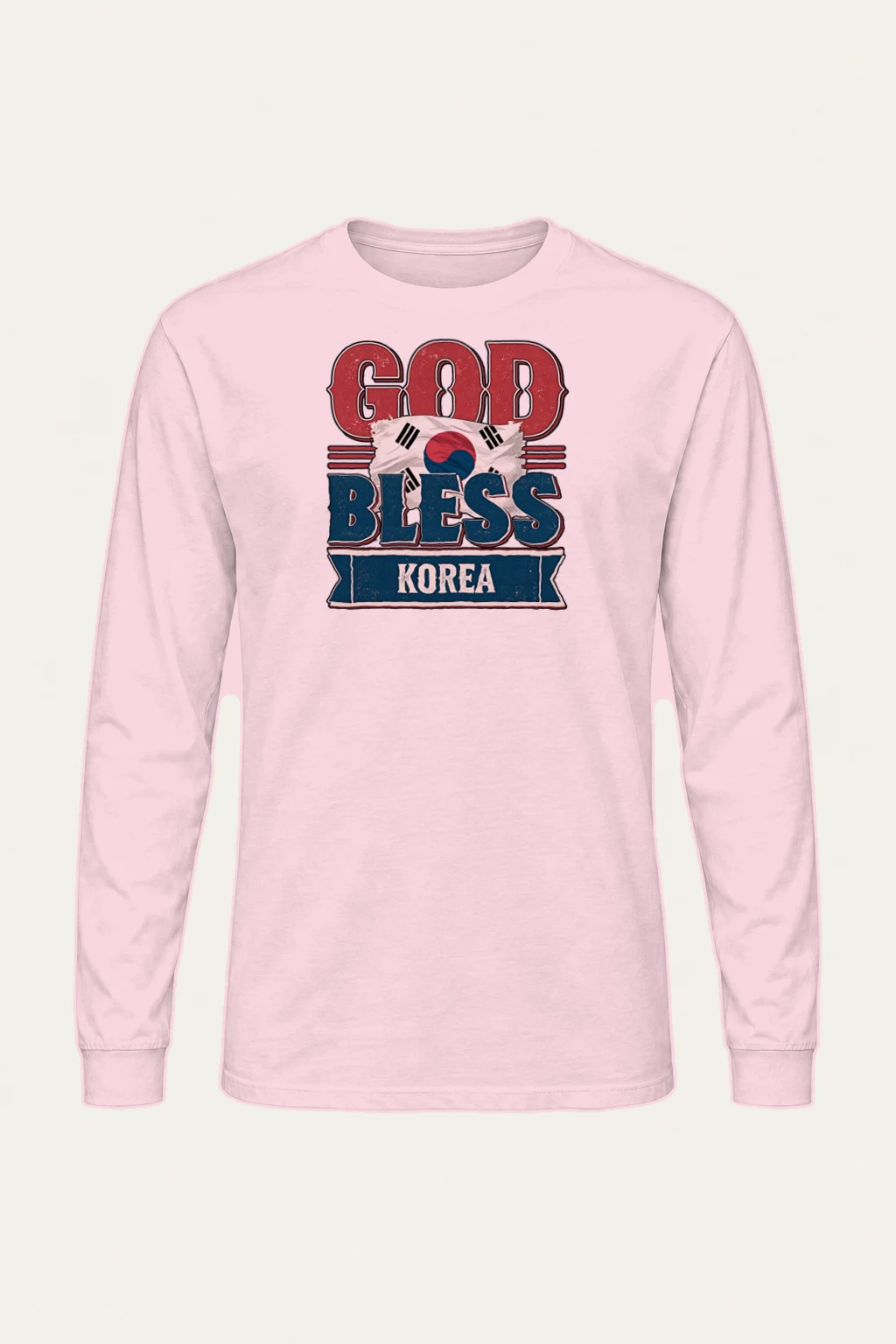 "Good Bless Korea" Unisex Longsleeve T-shirt | Gildan 2400