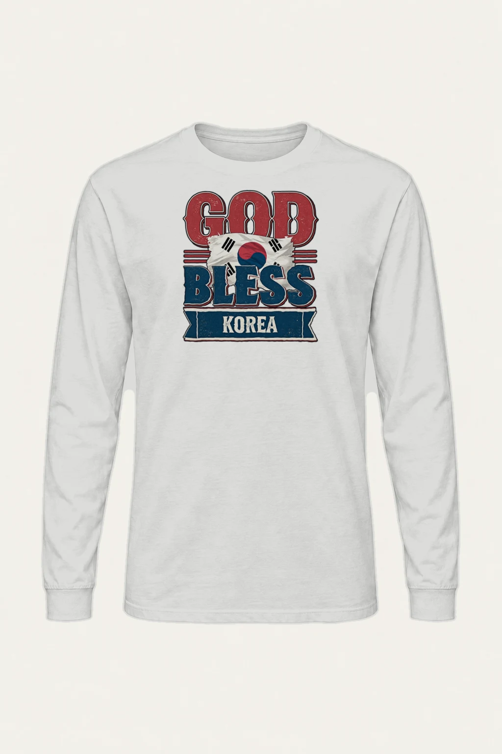 "Good Bless Korea" Unisex Longsleeve T-shirt | Gildan 2400