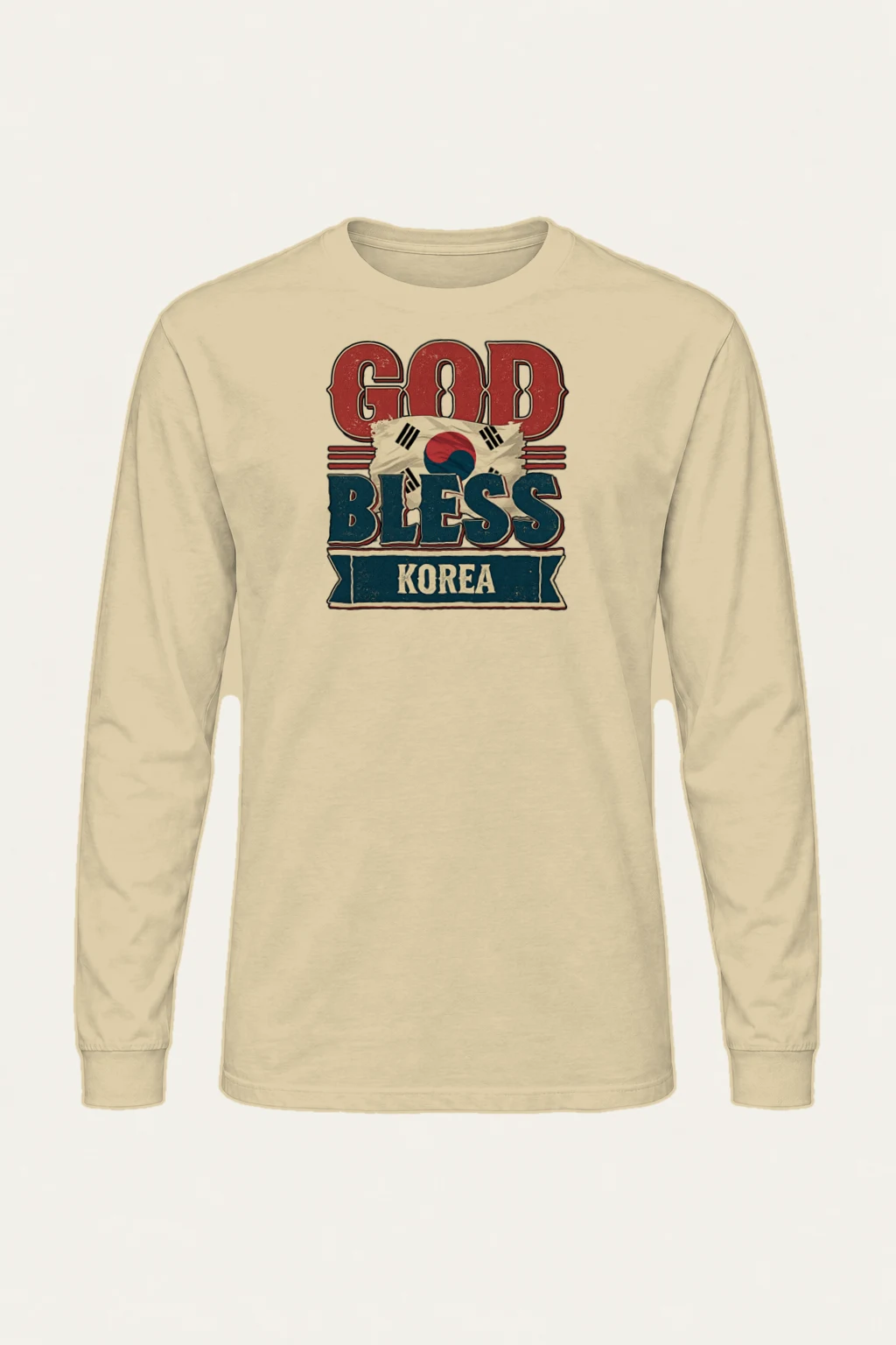 "Good Bless Korea" Unisex Longsleeve T-shirt | Gildan 2400