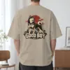 "Good Boy Jindo" Men's Oversized Heavyweight Crewneck T-Shirt