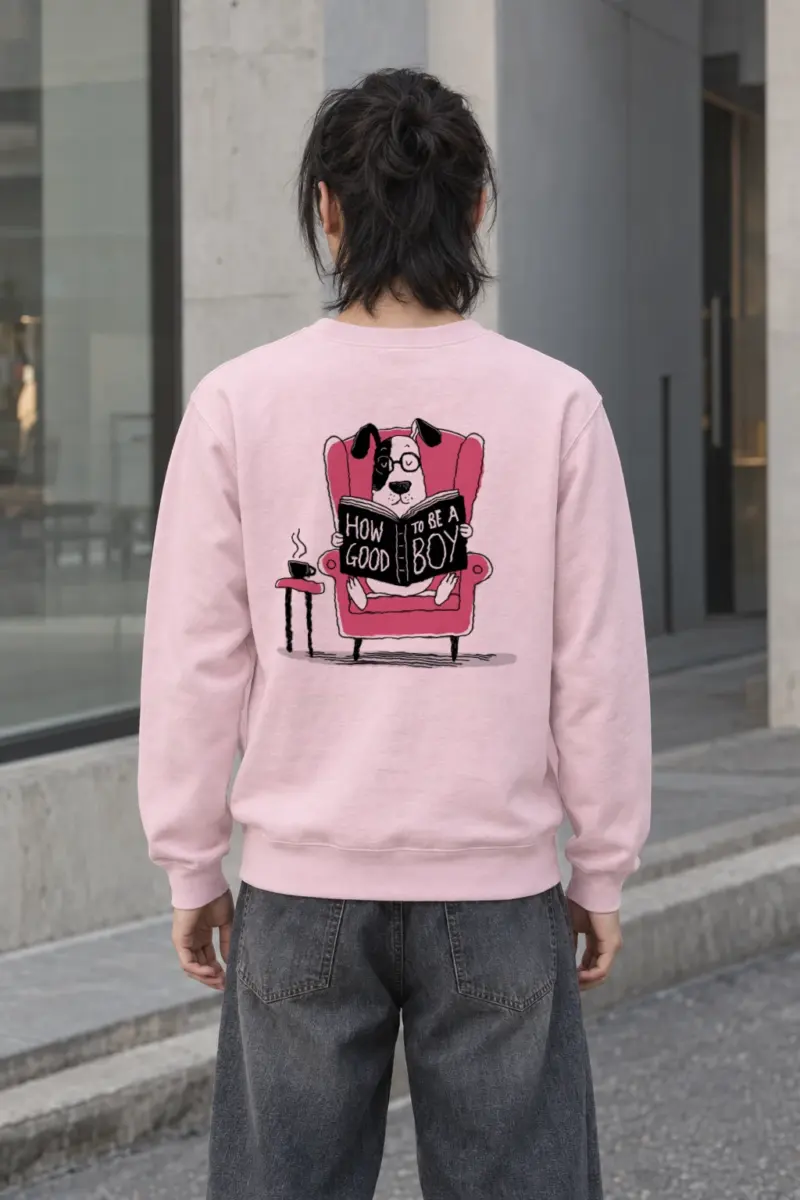 "Good Boy Reading Club" Heavy Blend Unisex Crewneck Sweatshirt | Gildan 18000