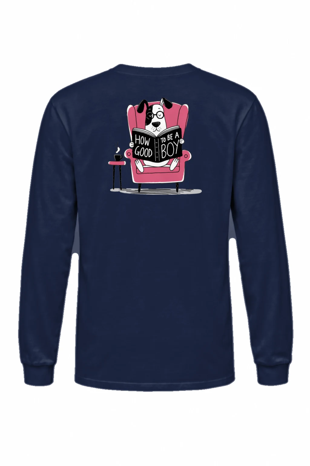 "Good Boy Reading" Unisex Longsleeve T-shirt | Gildan 2400
