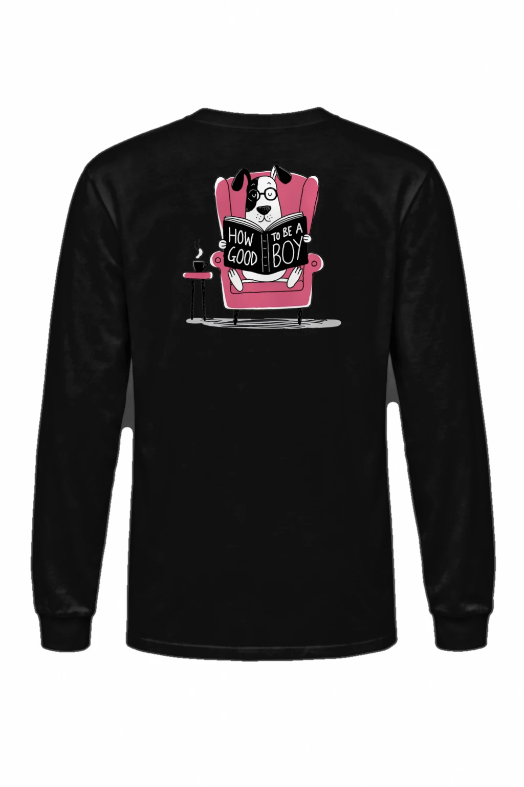 "Good Boy Reading" Unisex Longsleeve T-shirt | Gildan 2400
