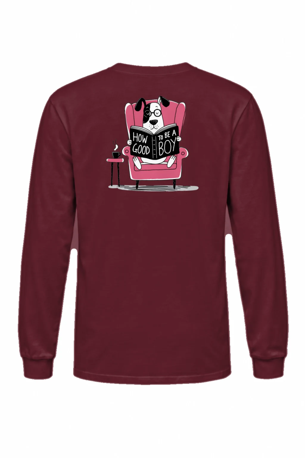 "Good Boy Reading" Unisex Longsleeve T-shirt | Gildan 2400