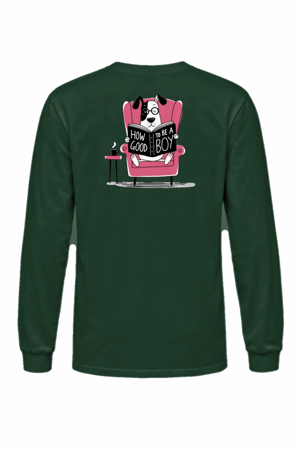 "Good Boy Reading" Unisex Longsleeve T-shirt | Gildan 2400