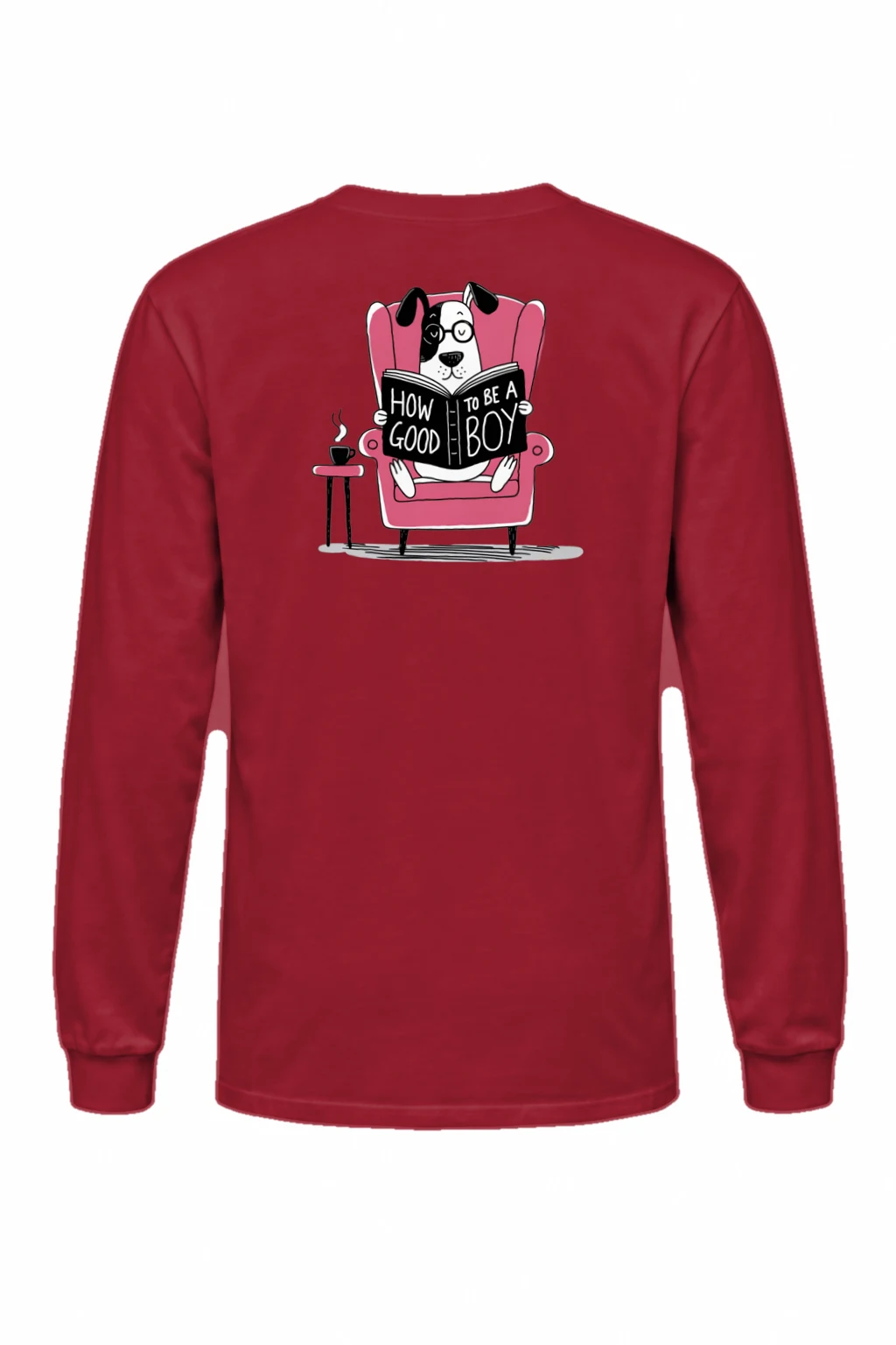 "Good Boy Reading" Unisex Longsleeve T-shirt | Gildan 2400