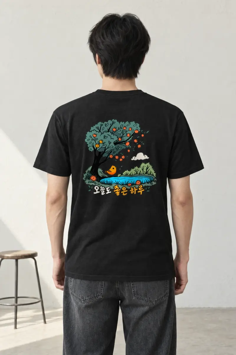 "Good Day Bird" Heavyweight Unisex Crewneck T-shirt