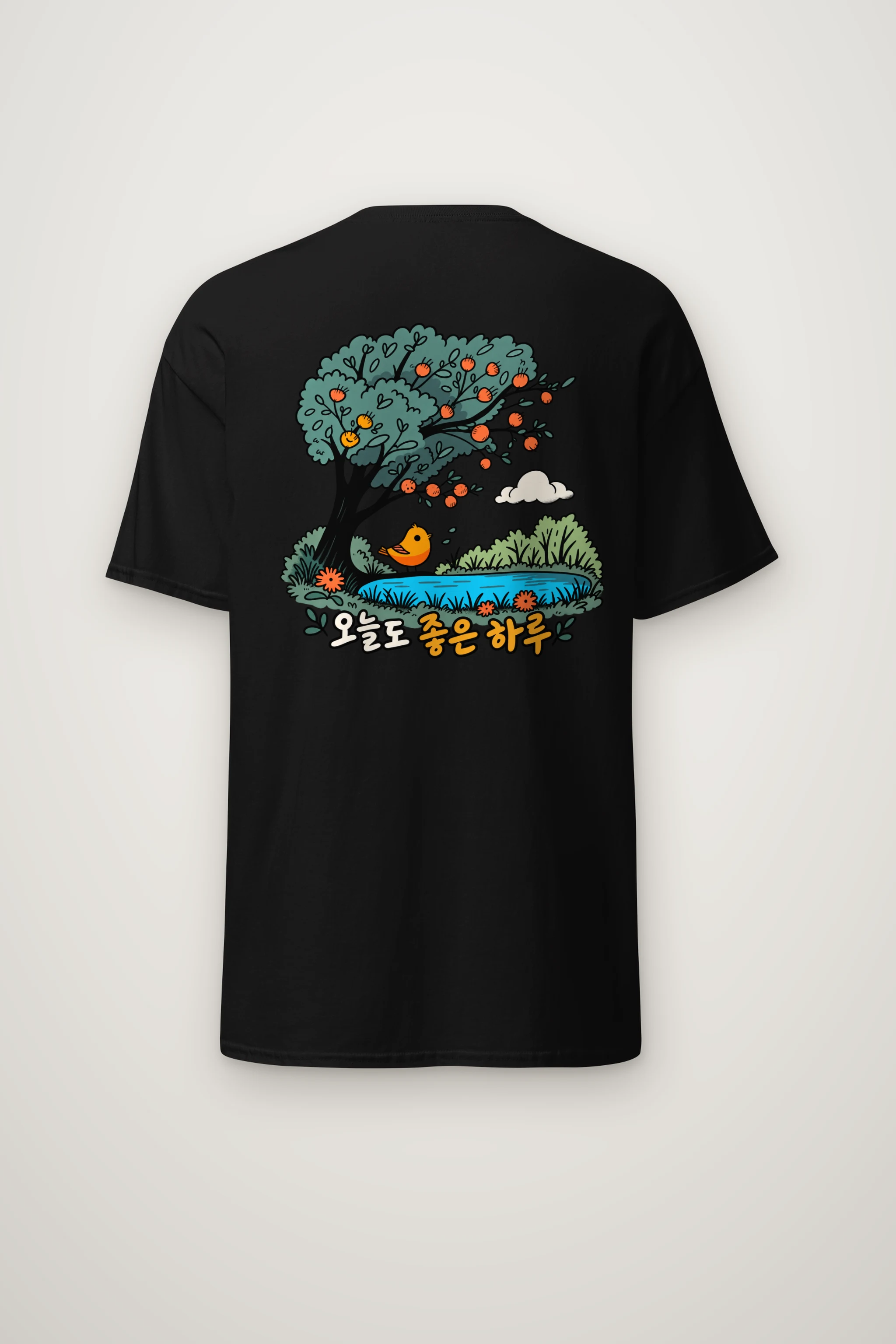 "Good Day Bird" Heavyweight Unisex Crewneck T-shirt
