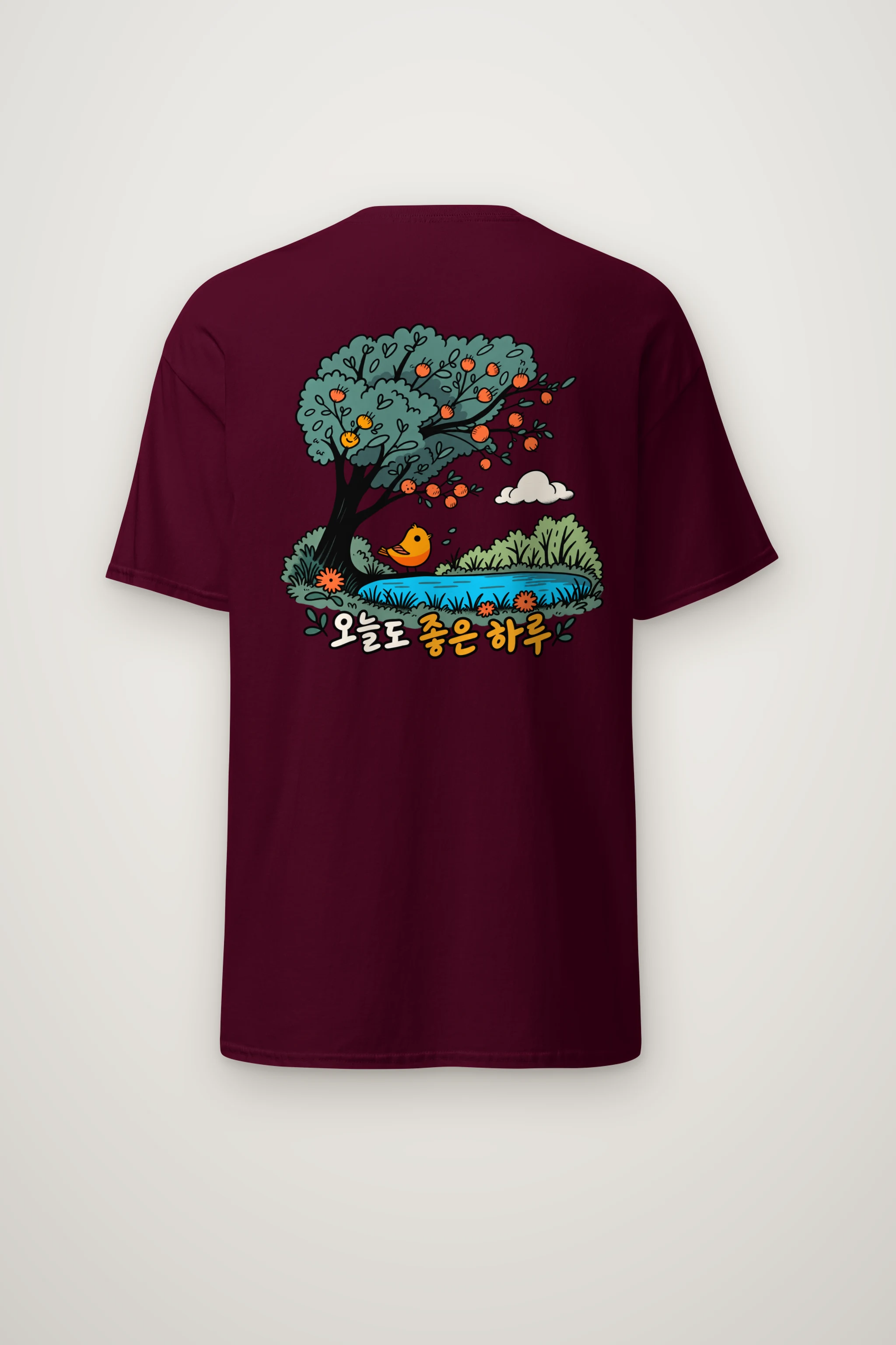 "Good Day Bird" Heavyweight Unisex Crewneck T-shirt