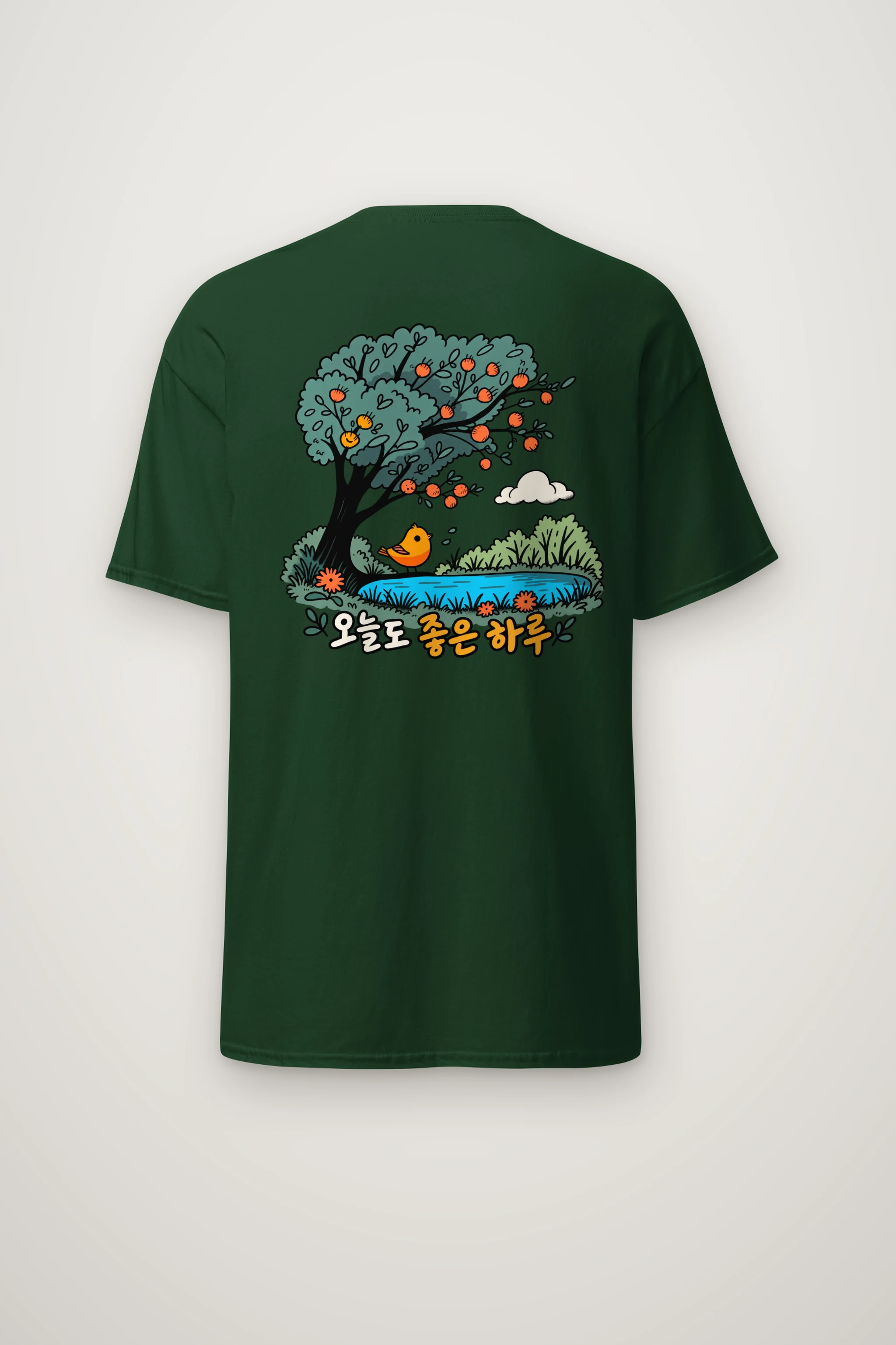 "Good Day Bird" Heavyweight Unisex Crewneck T-shirt
