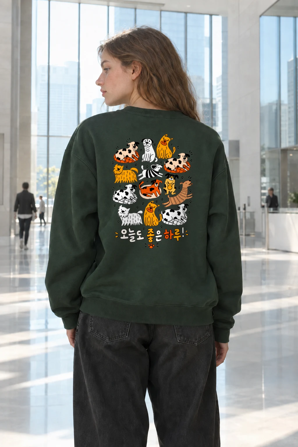 "Good Day Dogs" Heavy Blend Unisex Crewneck Sweatshirt | Gildan 18000