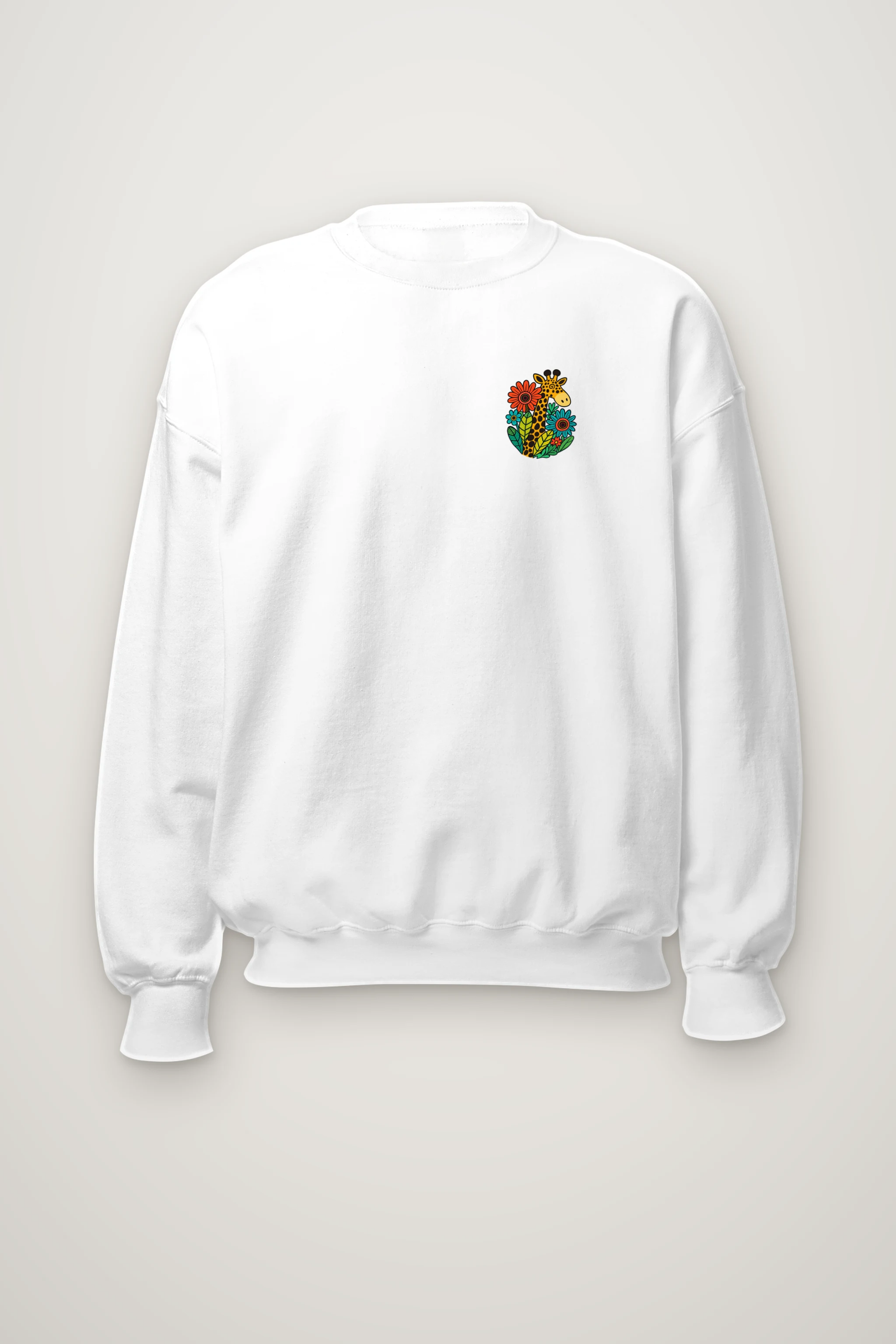 "Good Day Giraffe" Heavy Blend Unisex Crewneck Sweatshirt