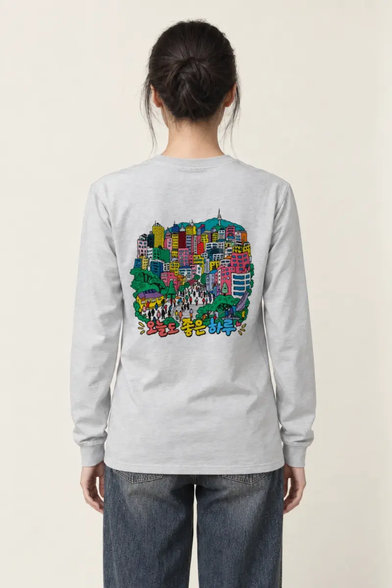 "Good Day Seoul" Unisex Longsleeve T-shirt