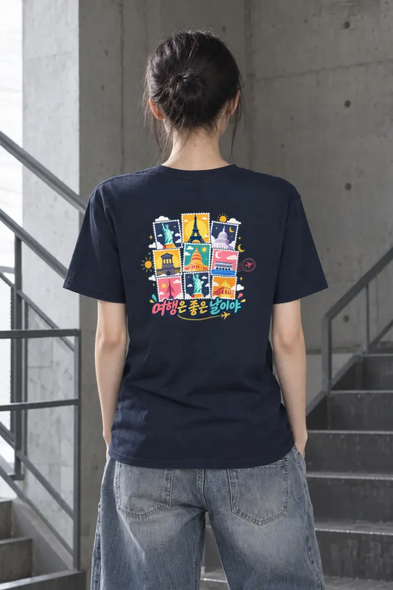 "Good Day Travel" Heavyweight Unisex Crewneck T-shirt