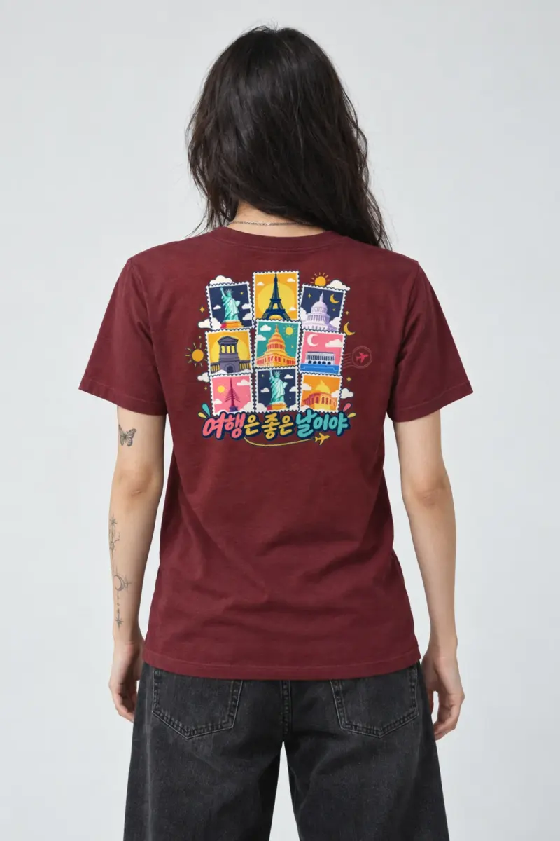 "Good Day Travel" Heavyweight Unisex Crewneck T-shirt