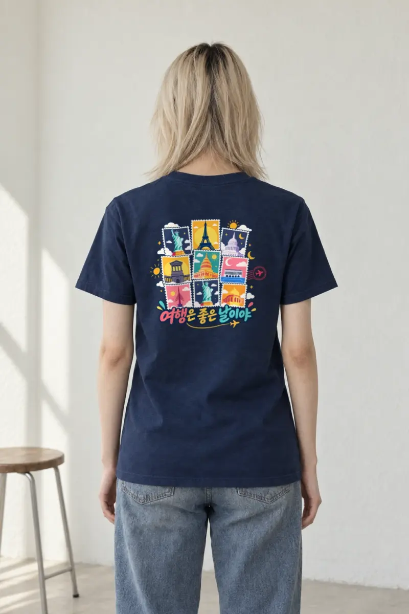 "Good Day Travel" Heavyweight Unisex Crewneck T-shirt