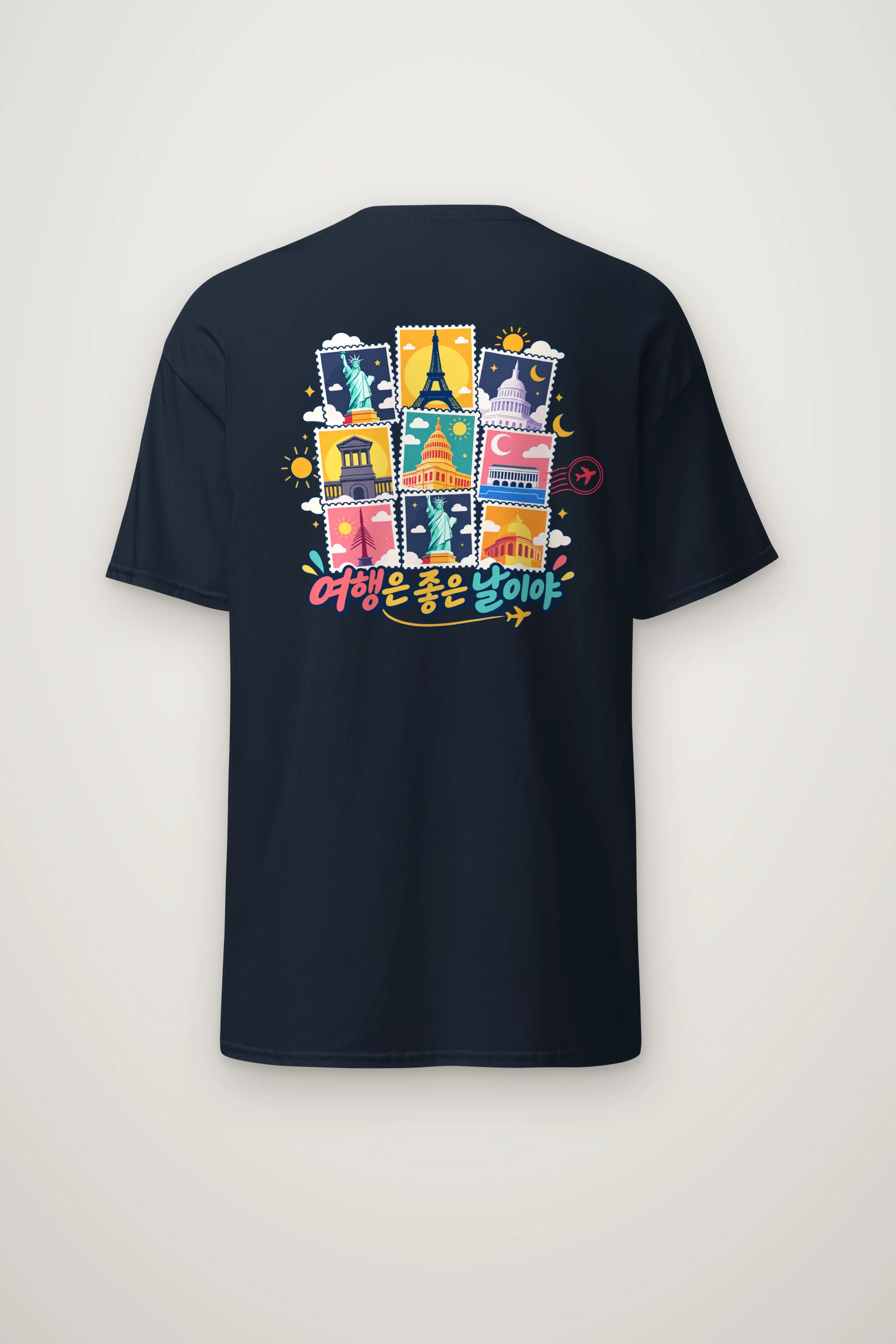 "Good Day Travel" Heavyweight Unisex Crewneck T-shirt