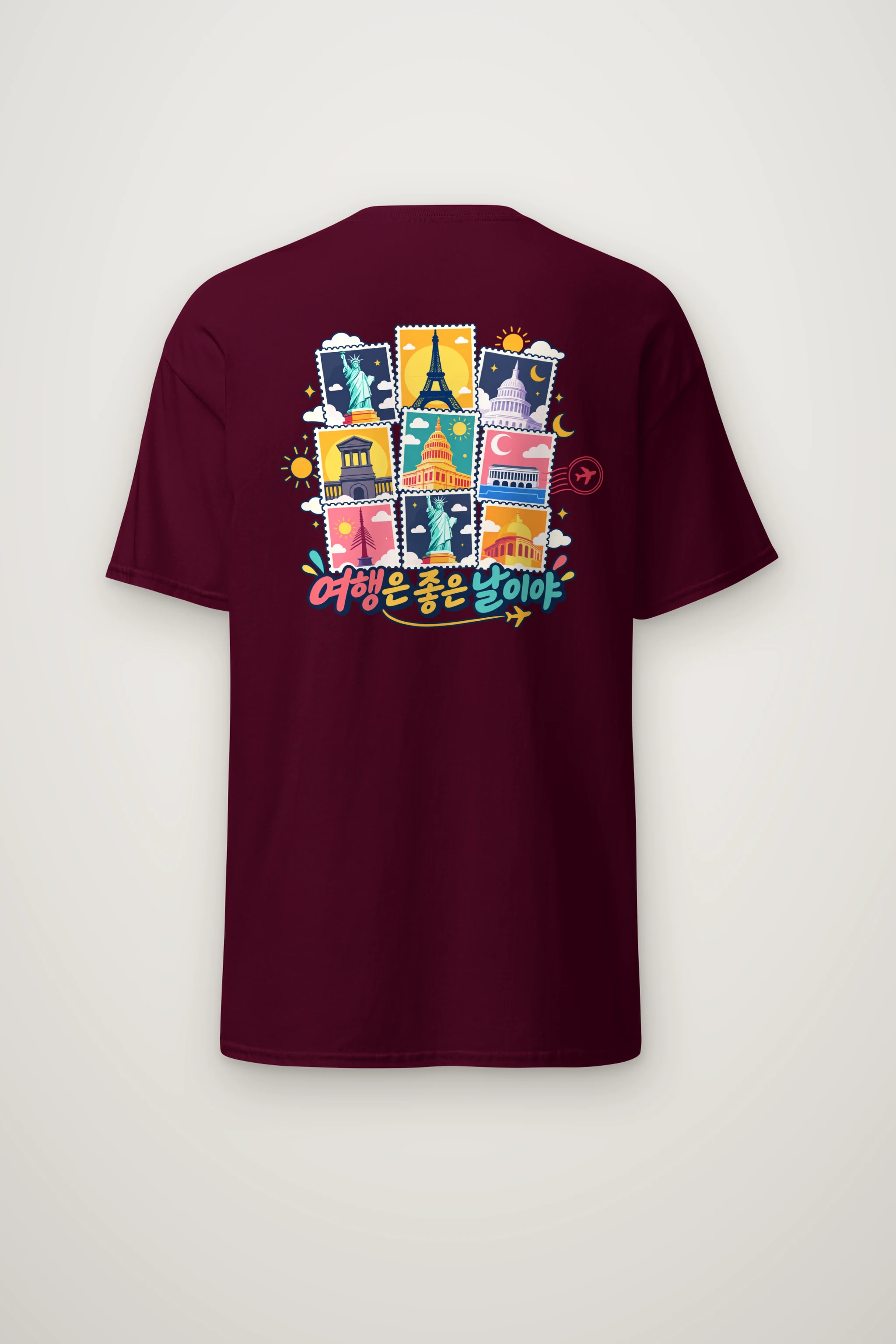 "Good Day Travel" Heavyweight Unisex Crewneck T-shirt