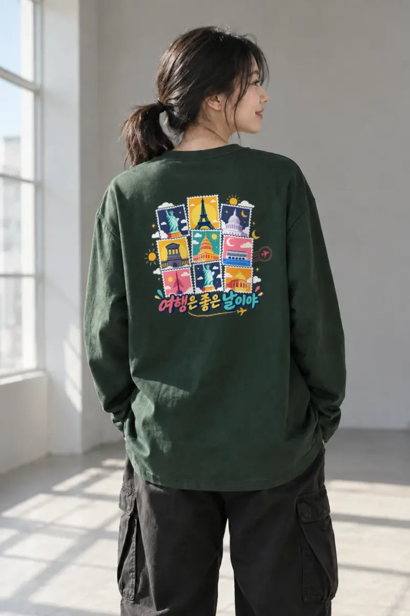 "Good Day Travels" Unisex Longsleeve T-shirt | Gildan 2400