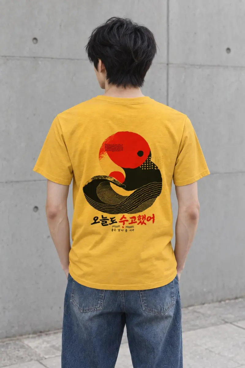 "Good Days Ahead" Heavyweight Unisex Crewneck T-shirt