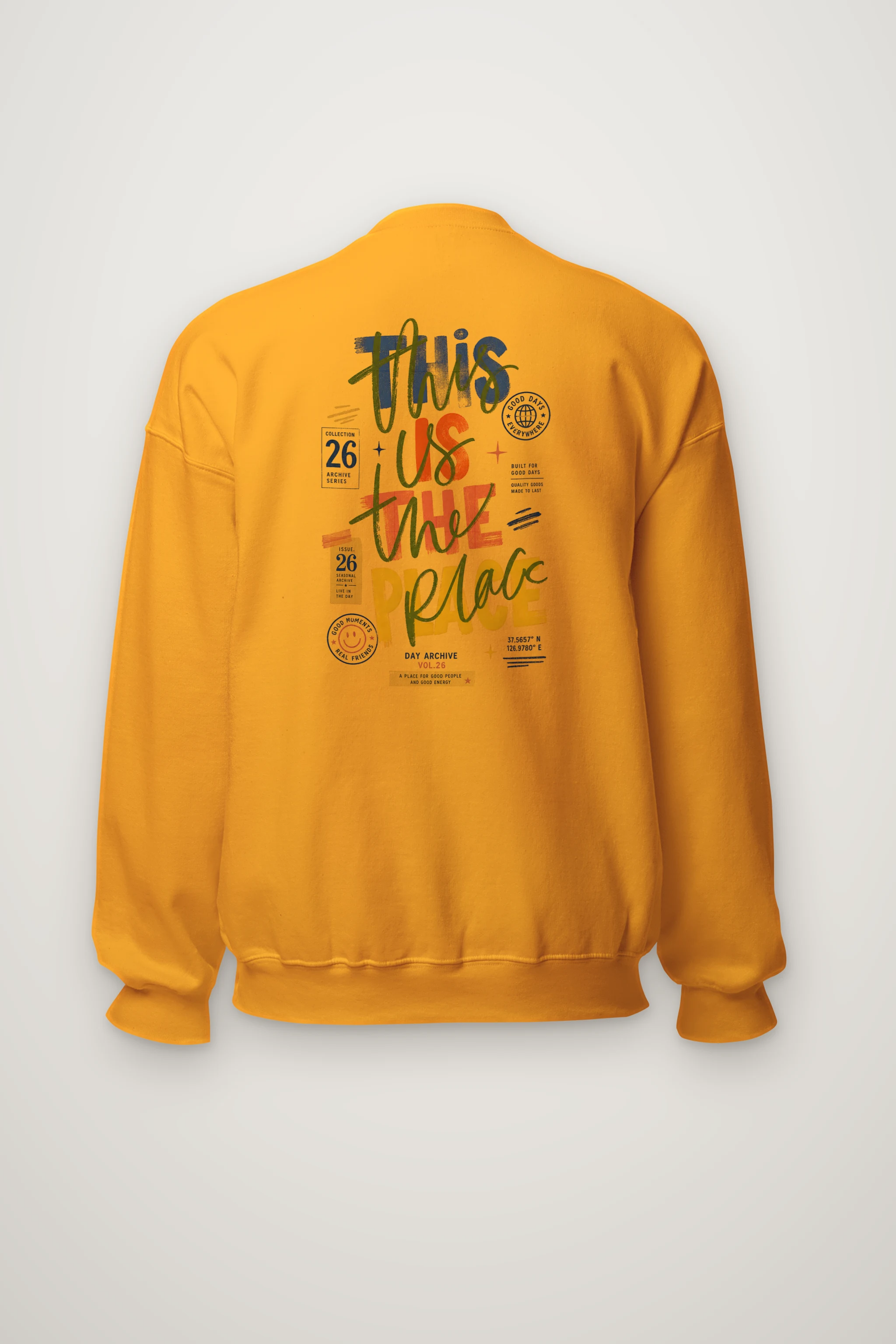 "Good Days Archive" Heavy Blend Unisex Crewneck Sweatshirt