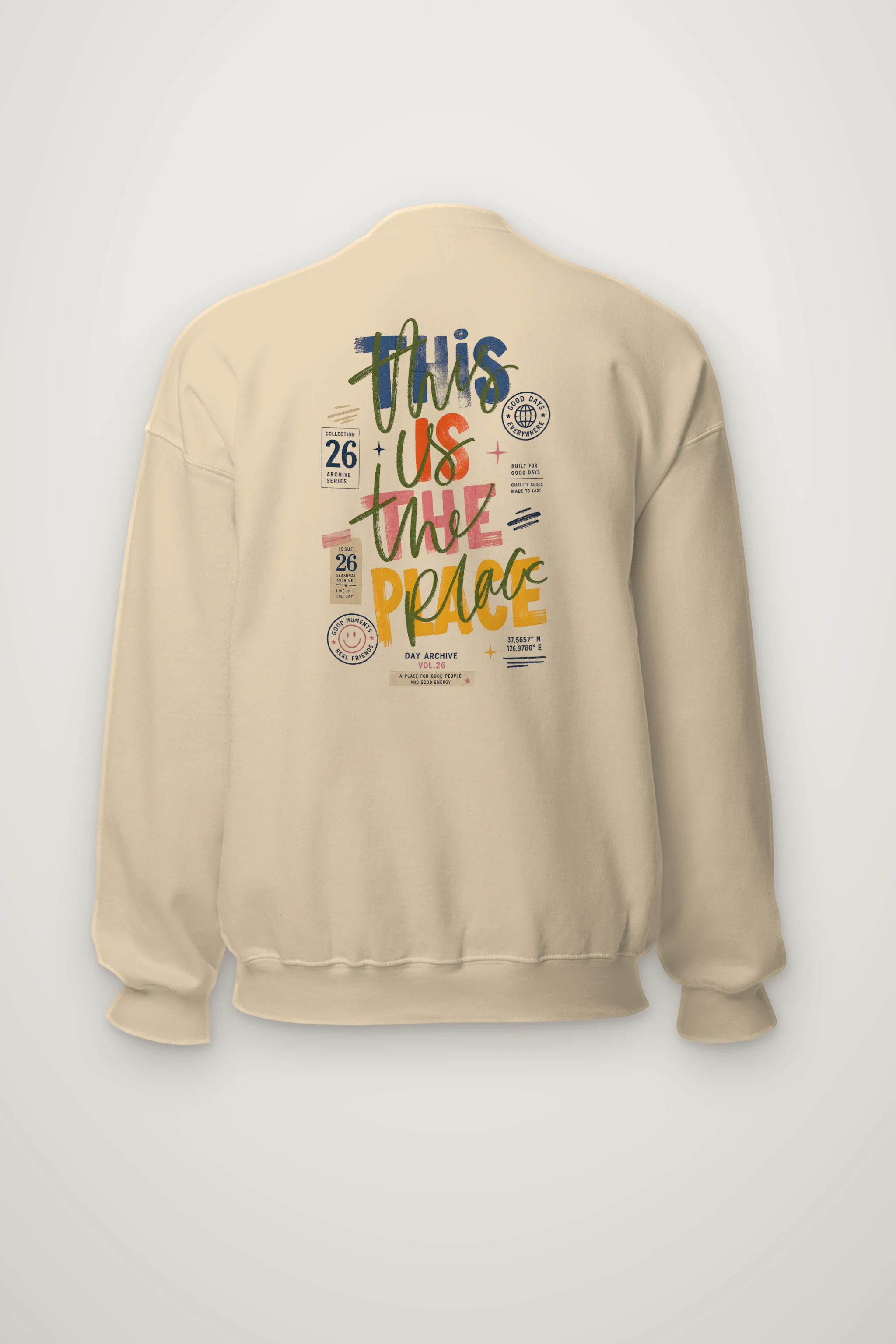 "Good Days Archive" Heavy Blend Unisex Crewneck Sweatshirt