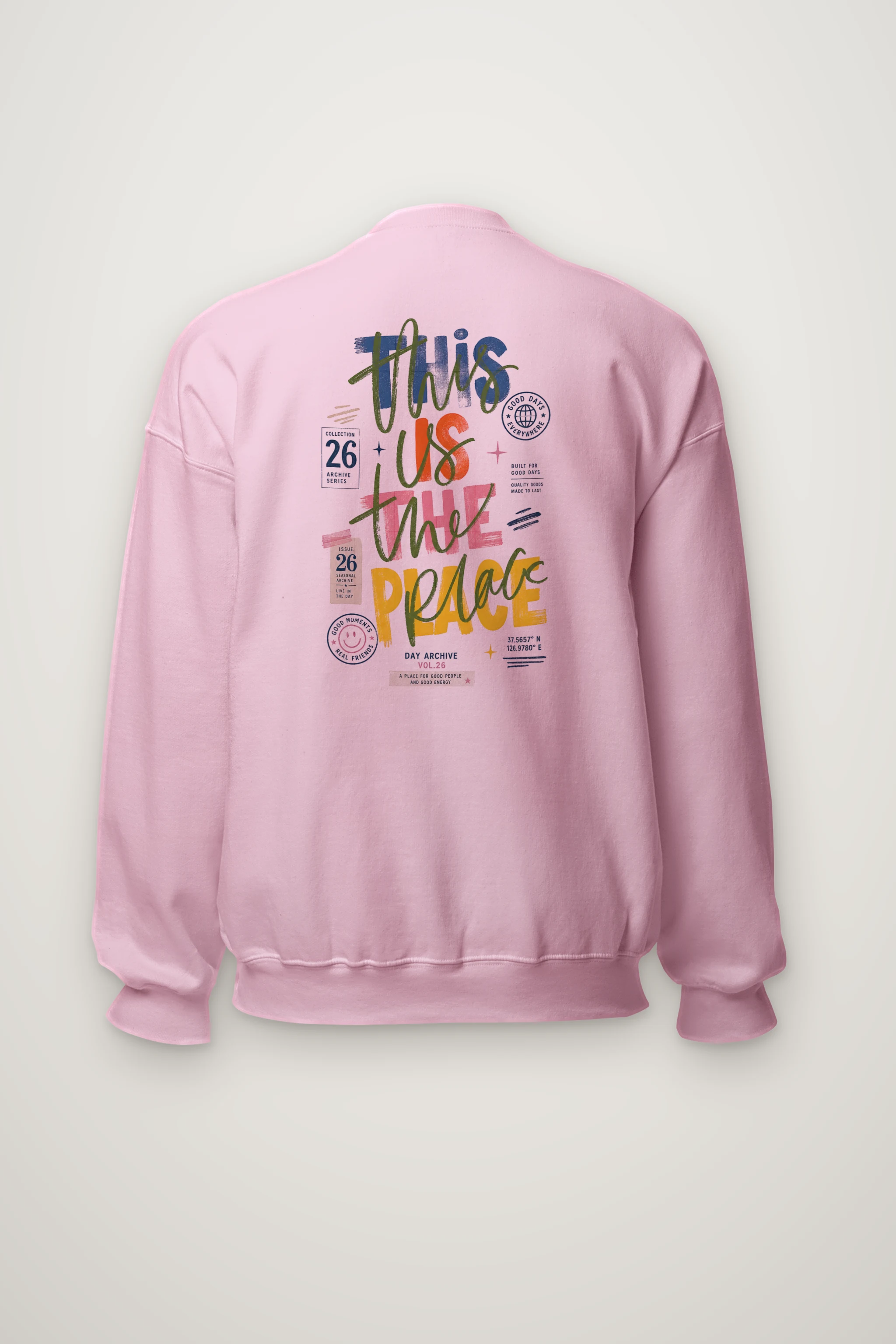 "Good Days Archive" Heavy Blend Unisex Crewneck Sweatshirt