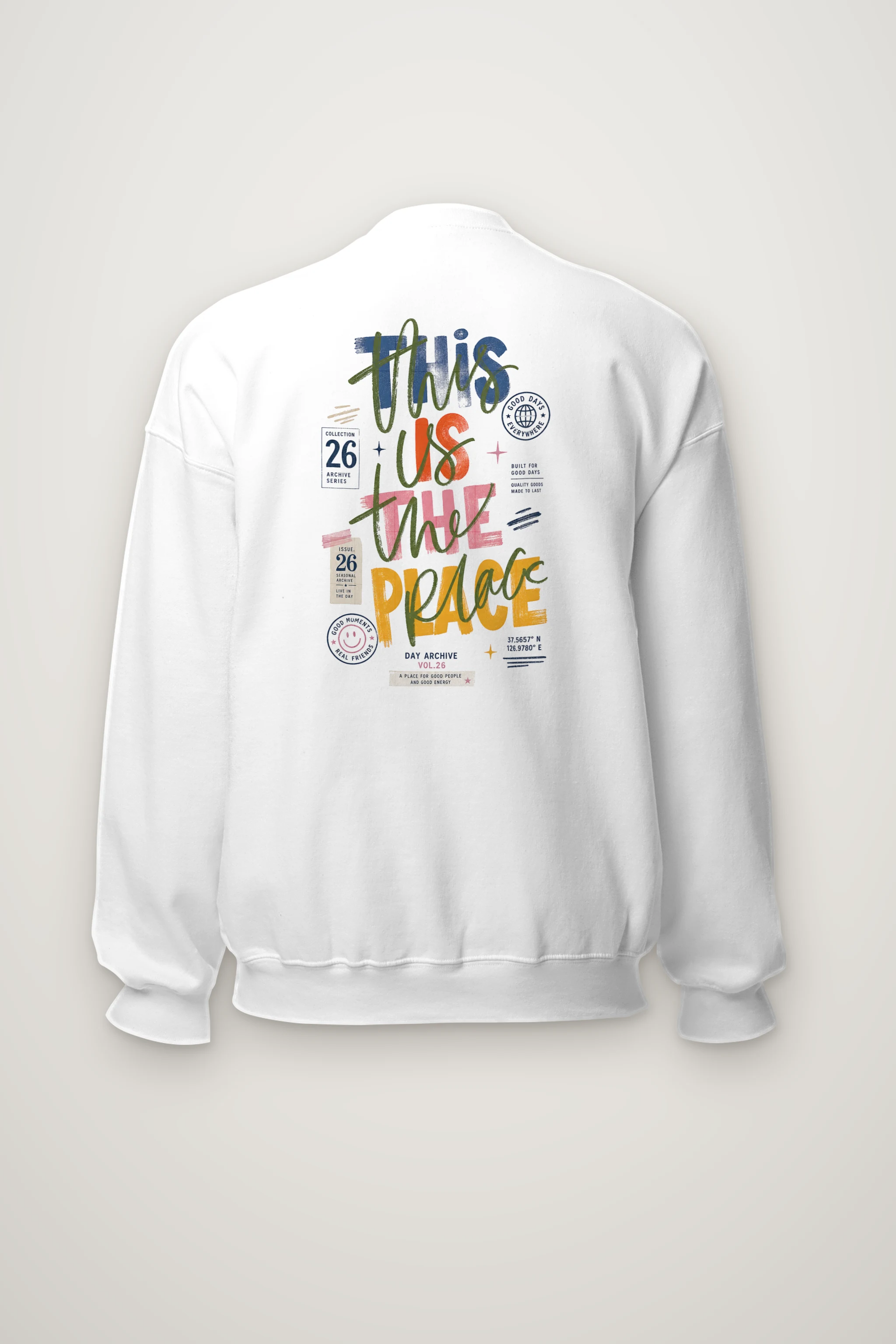 "Good Days Archive" Heavy Blend Unisex Crewneck Sweatshirt