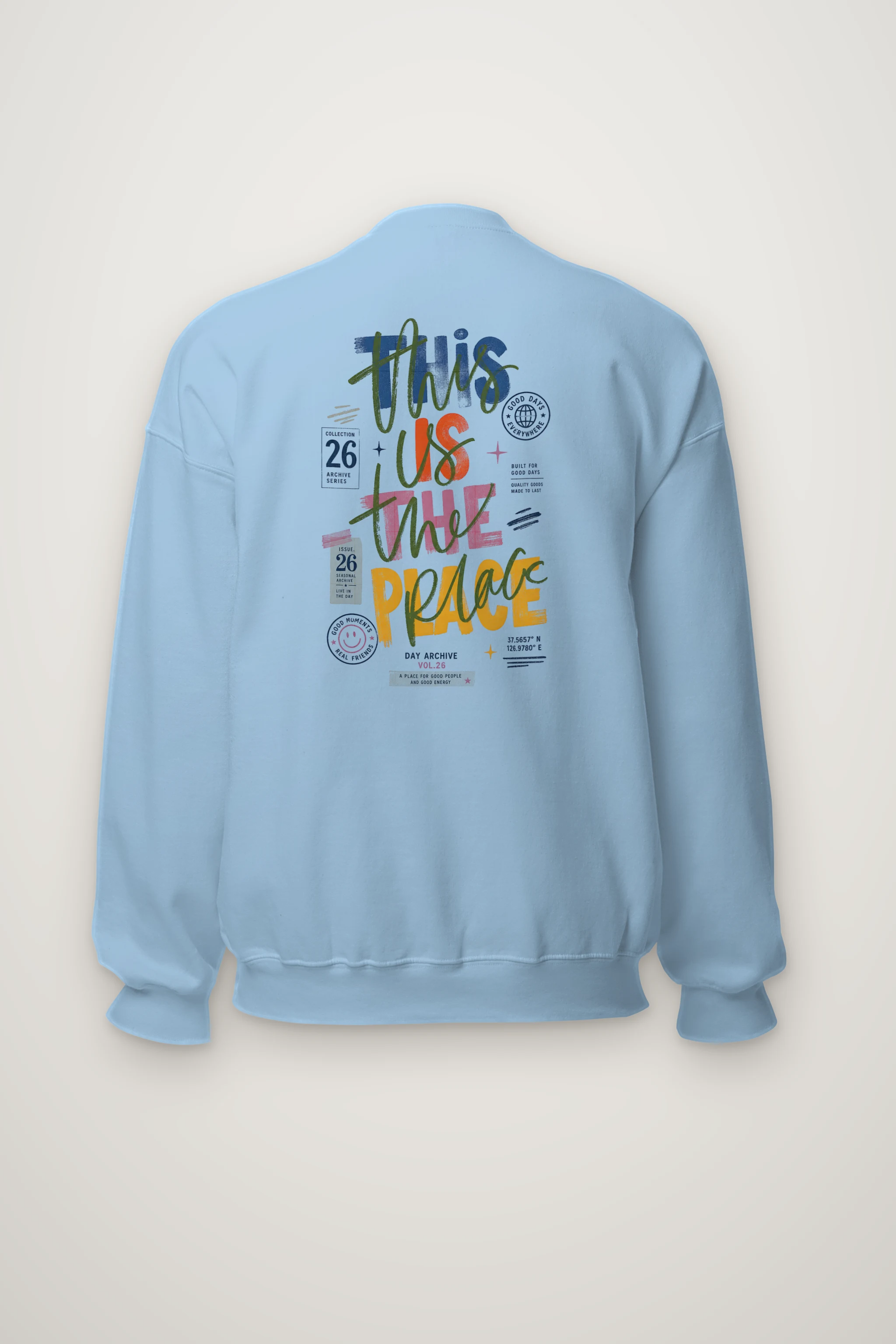 "Good Days Archive" Heavy Blend Unisex Crewneck Sweatshirt
