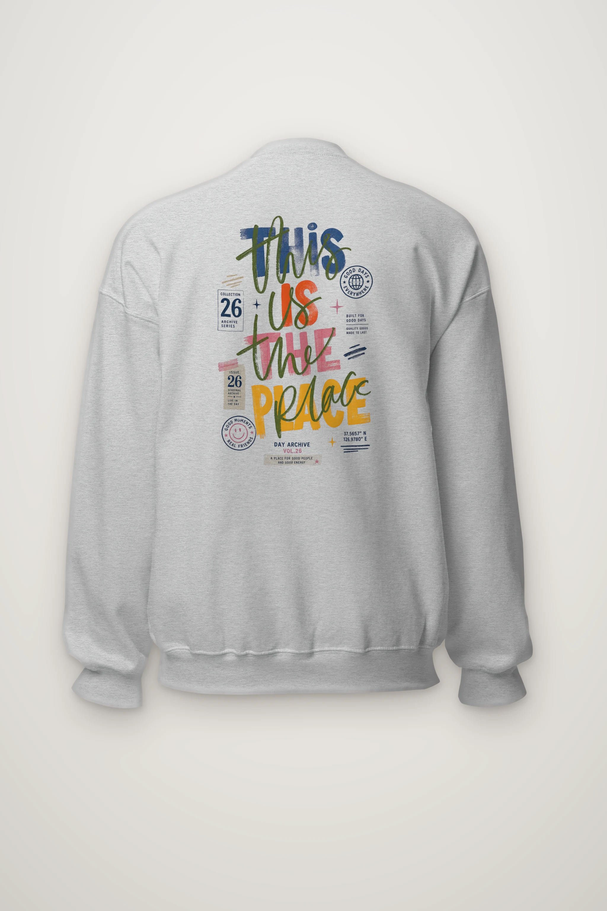 "Good Days Archive" Heavy Blend Unisex Crewneck Sweatshirt