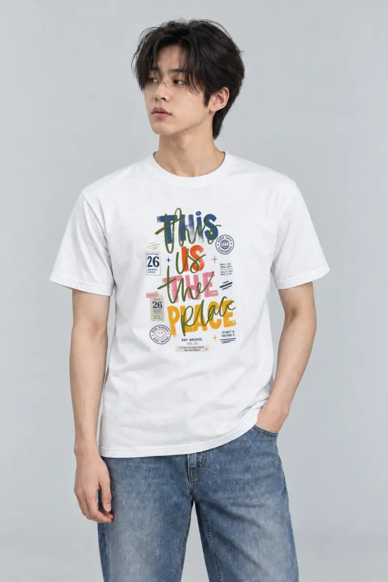 "Good Days Archive" Heavyweight Unisex Crewneck T-shirt
