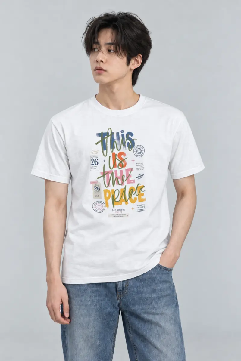 "Good Days Archive" Heavyweight Unisex Crewneck T-shirt