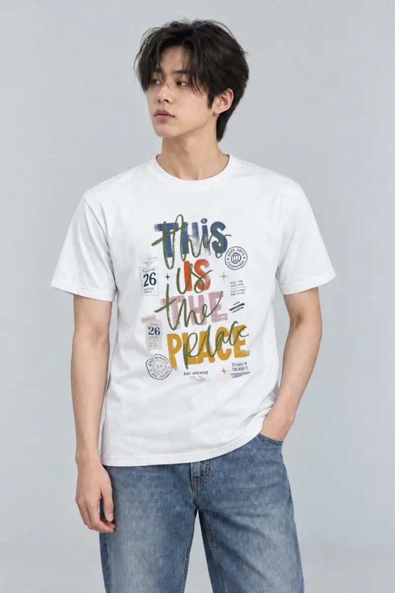 "Good Days Archive" Heavyweight Unisex Crewneck T-shirt