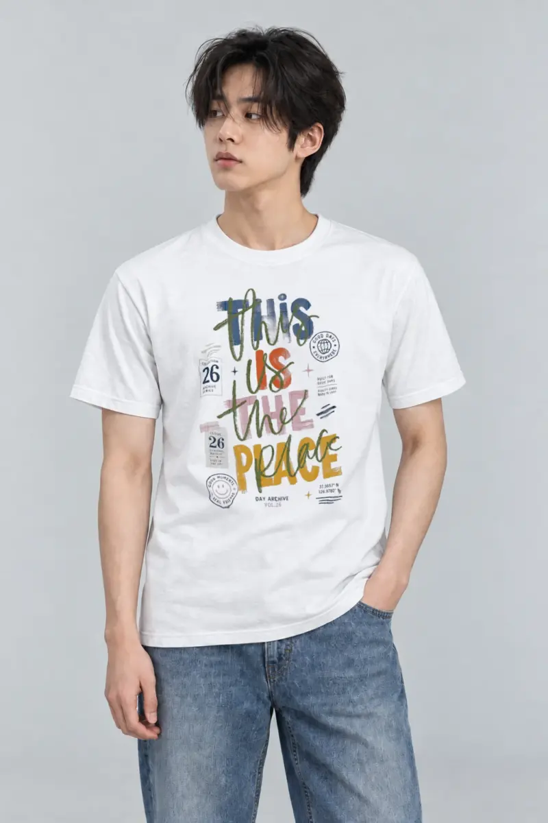 "Good Days Archive" Heavyweight Unisex Crewneck T-shirt