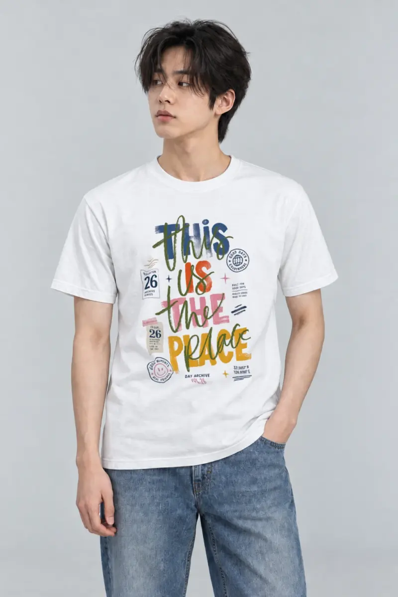 "Good Days Archive" Heavyweight Unisex Crewneck T-shirt | Gildan 5000