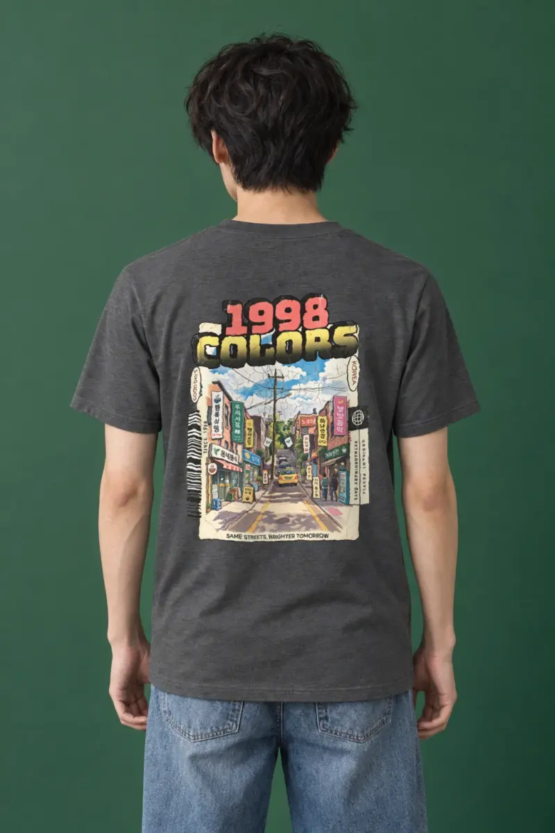 "Good Days Korea" Heavyweight Unisex Crewneck T-shirt