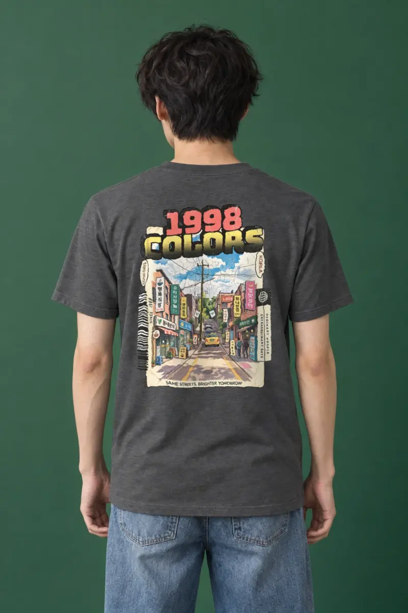 "Good Days Korea" Heavyweight Unisex Crewneck T-shirt