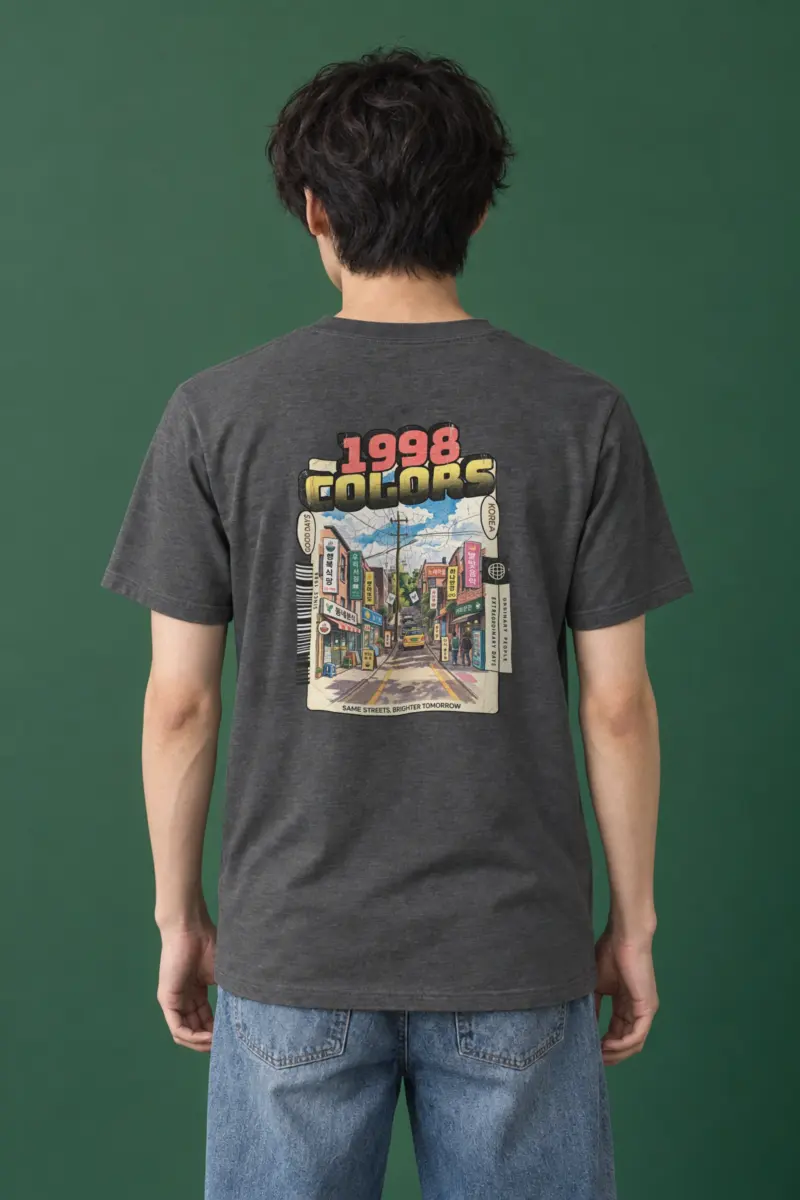 "Good Days Korea" Heavyweight Unisex Crewneck T-shirt