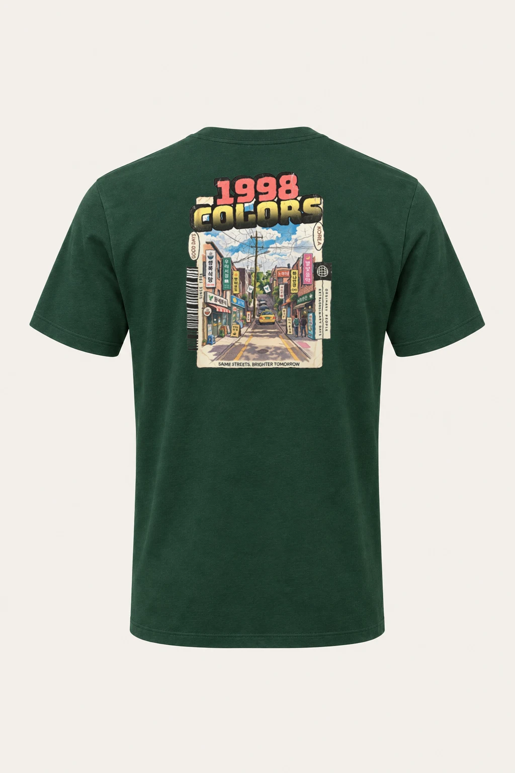 "Good Days Korea" Heavyweight Unisex Crewneck T-shirt | Gildan 5000