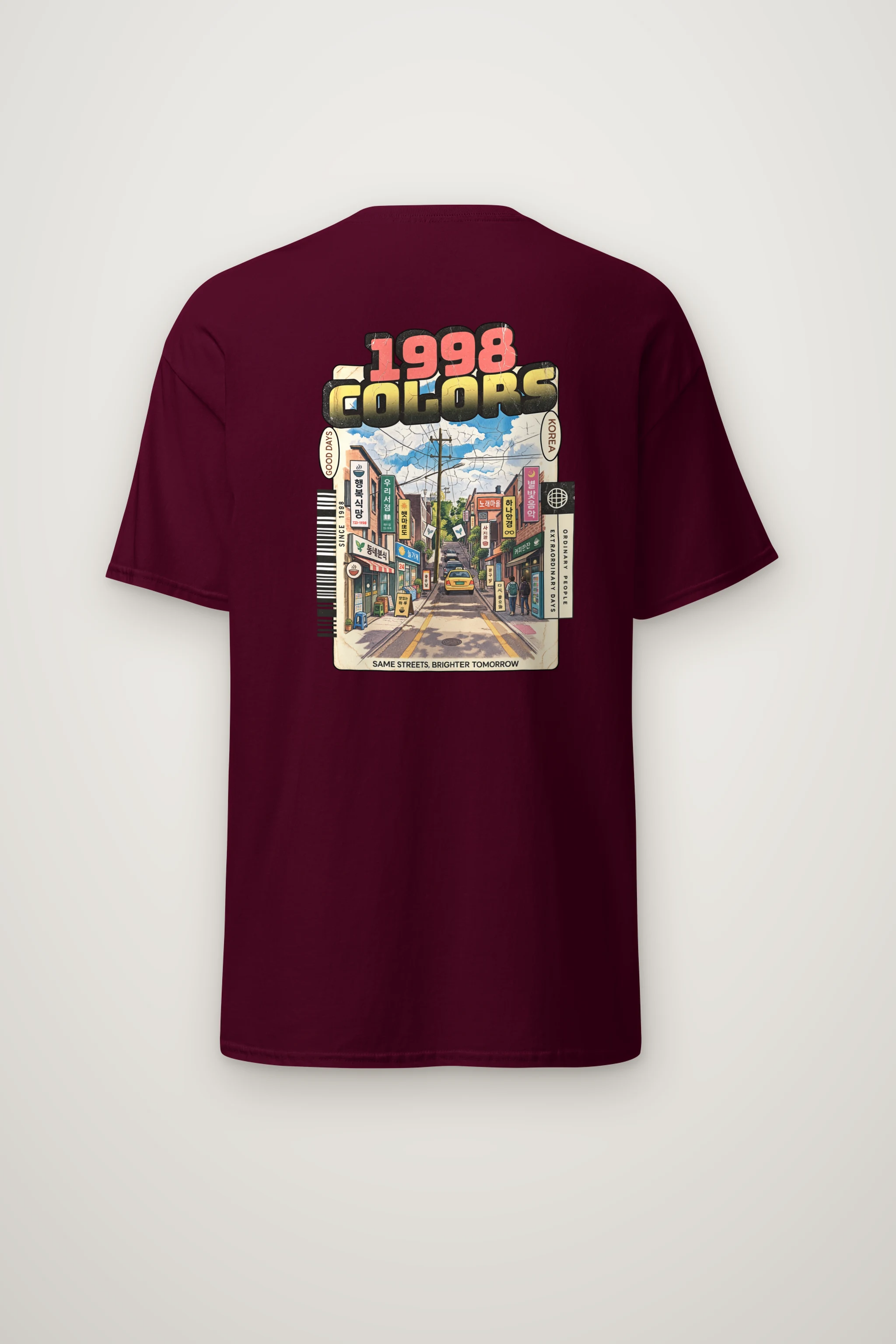 "Good Days Korea" Heavyweight Unisex Crewneck T-shirt