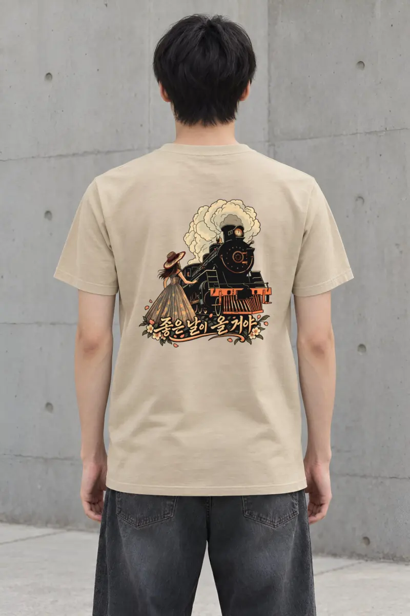 "Good Days Will Come" Heavyweight Unisex Crewneck T-shirt