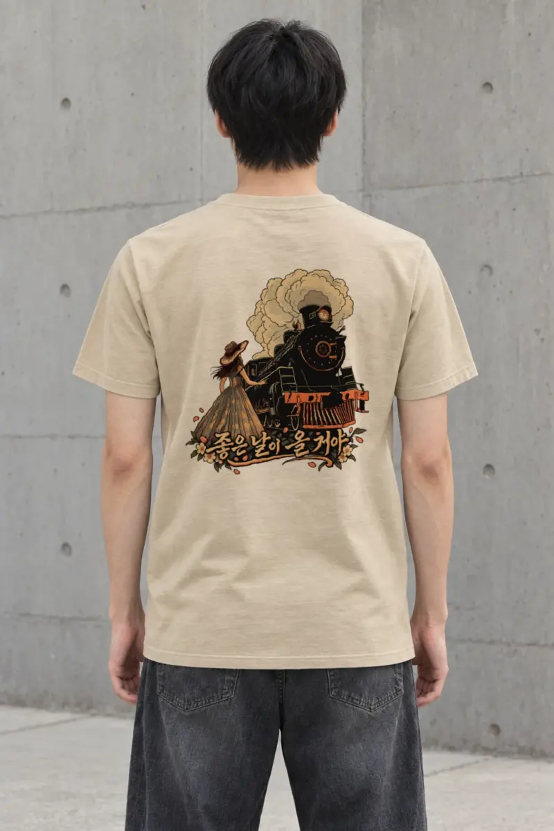 "Good Days Will Come" Heavyweight Unisex Crewneck T-shirt