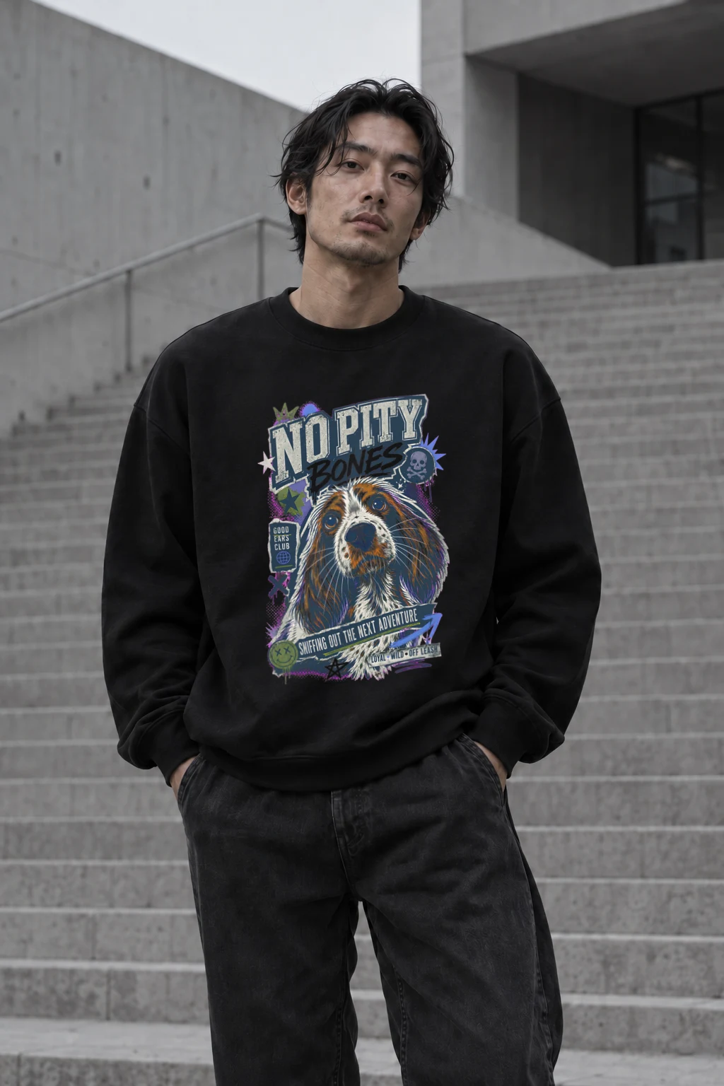"Good Ears Club" Heavy Blend Unisex Crewneck Sweatshirt | Gildan 18000