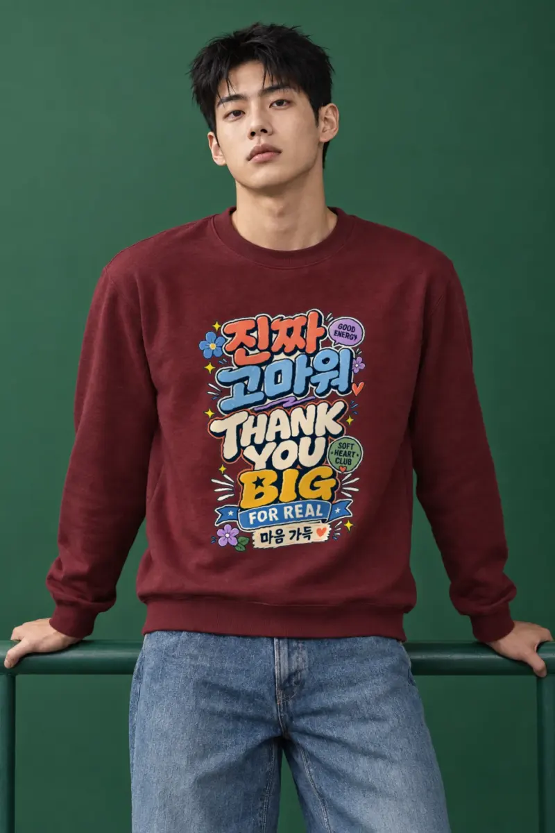 "Good Energy Thanks" Heavy Blend Unisex Crewneck Sweatshirt