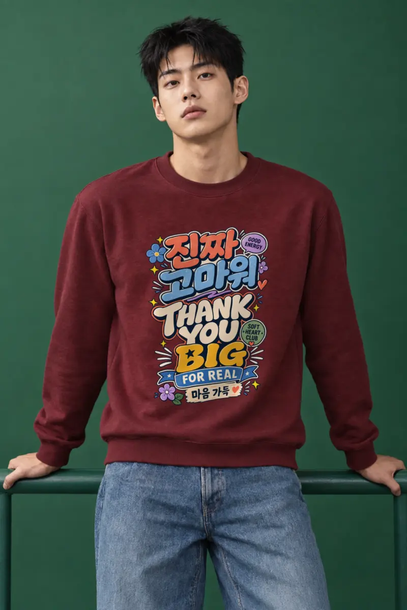 "Good Energy Thanks" Heavy Blend Unisex Crewneck Sweatshirt