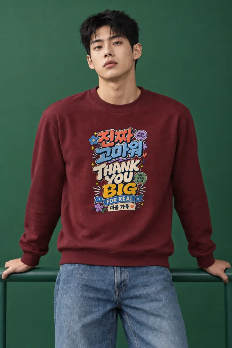"Good Energy Thanks" Heavy Blend Unisex Crewneck Sweatshirt